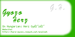 gyozo herz business card